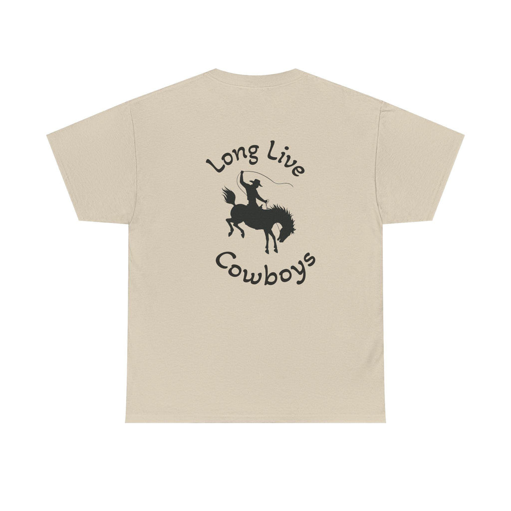 Long Live Cowboys Graphic Tee : Sand & Charcoal