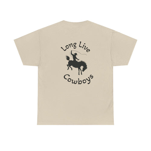 Long Live Cowboys Graphic Tee : Sand & Charcoal